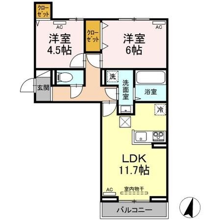 アーバンライフヒロの物件間取画像